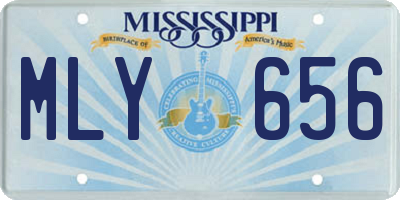 MS license plate MLY656