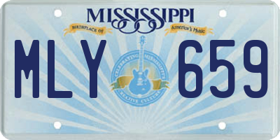 MS license plate MLY659