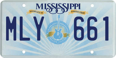 MS license plate MLY661