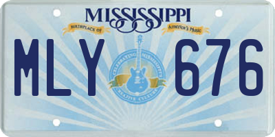 MS license plate MLY676