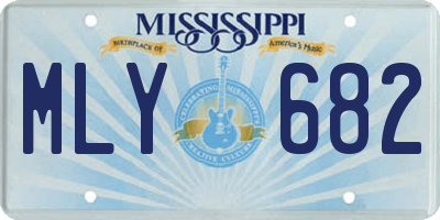 MS license plate MLY682