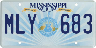 MS license plate MLY683