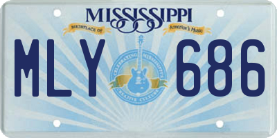 MS license plate MLY686