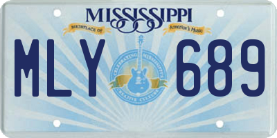 MS license plate MLY689