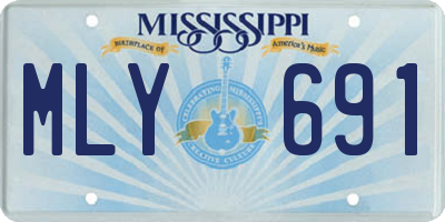 MS license plate MLY691