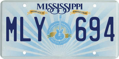 MS license plate MLY694