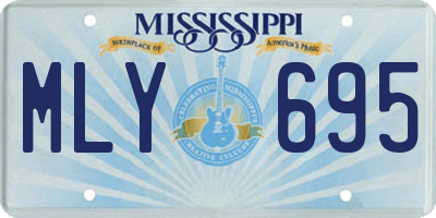 MS license plate MLY695