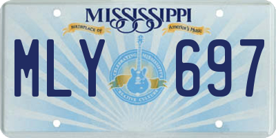 MS license plate MLY697