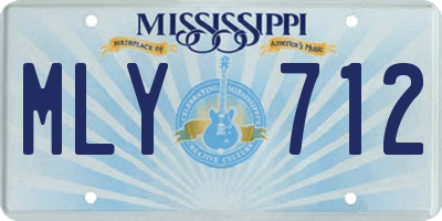 MS license plate MLY712