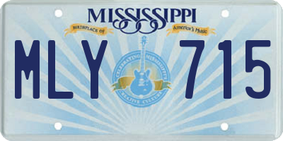 MS license plate MLY715
