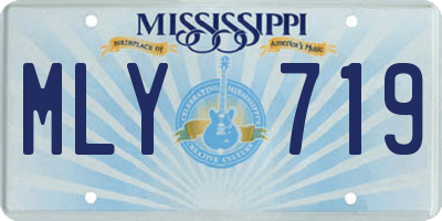 MS license plate MLY719