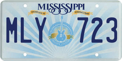 MS license plate MLY723