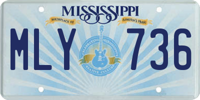 MS license plate MLY736