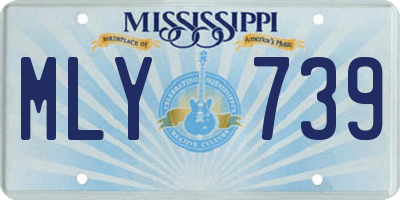 MS license plate MLY739
