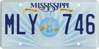 MS license plate MLY746