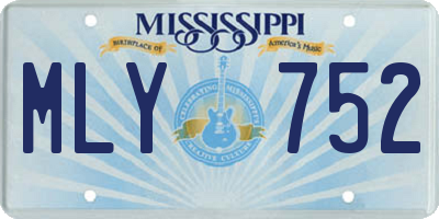 MS license plate MLY752