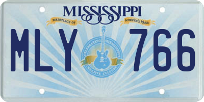 MS license plate MLY766