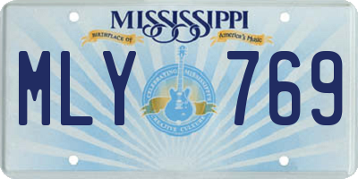 MS license plate MLY769