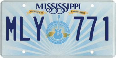 MS license plate MLY771