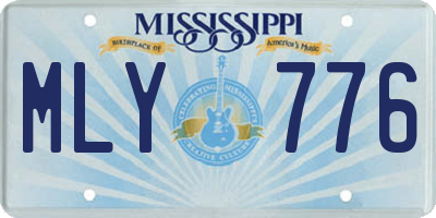 MS license plate MLY776