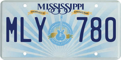 MS license plate MLY780
