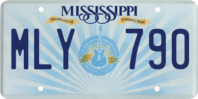 MS license plate MLY790