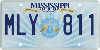 MS license plate MLY811