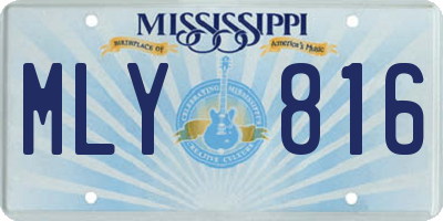 MS license plate MLY816