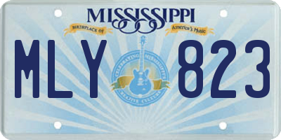 MS license plate MLY823