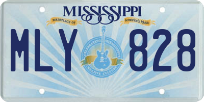 MS license plate MLY828