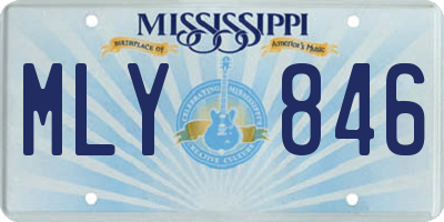 MS license plate MLY846