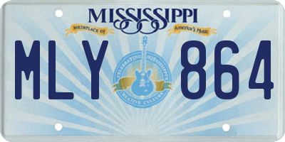 MS license plate MLY864