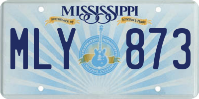 MS license plate MLY873
