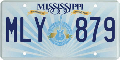 MS license plate MLY879