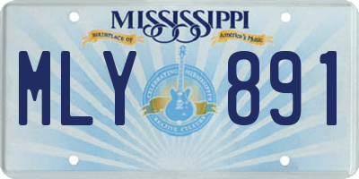 MS license plate MLY891