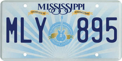MS license plate MLY895