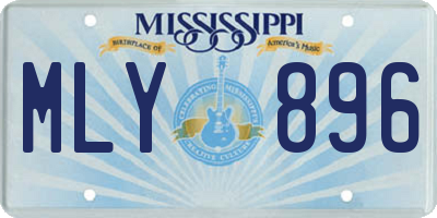 MS license plate MLY896