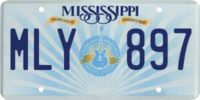 MS license plate MLY897
