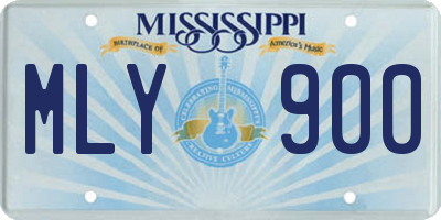MS license plate MLY900