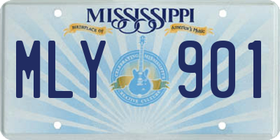 MS license plate MLY901
