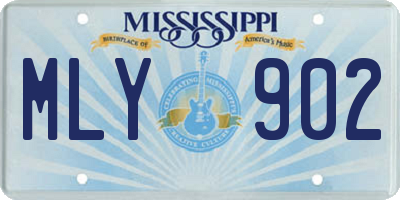 MS license plate MLY902