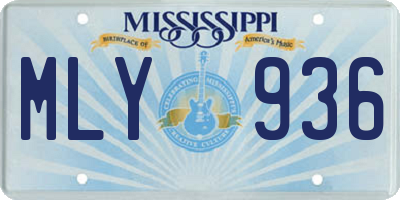 MS license plate MLY936