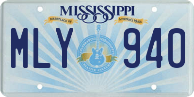 MS license plate MLY940