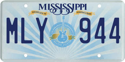 MS license plate MLY944