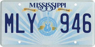 MS license plate MLY946