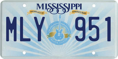 MS license plate MLY951