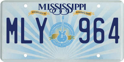 MS license plate MLY964