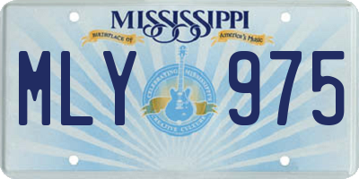 MS license plate MLY975