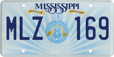MS license plate MLZ169