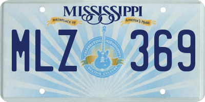 MS license plate MLZ369